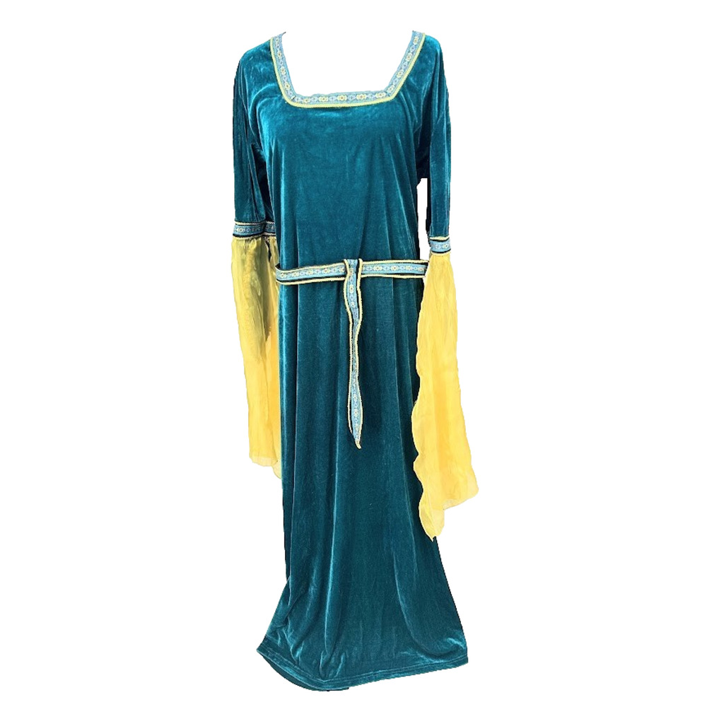 Renaissance Costume Adult Medieval Maiden Princess Queen Fancy Dress Women 18-20